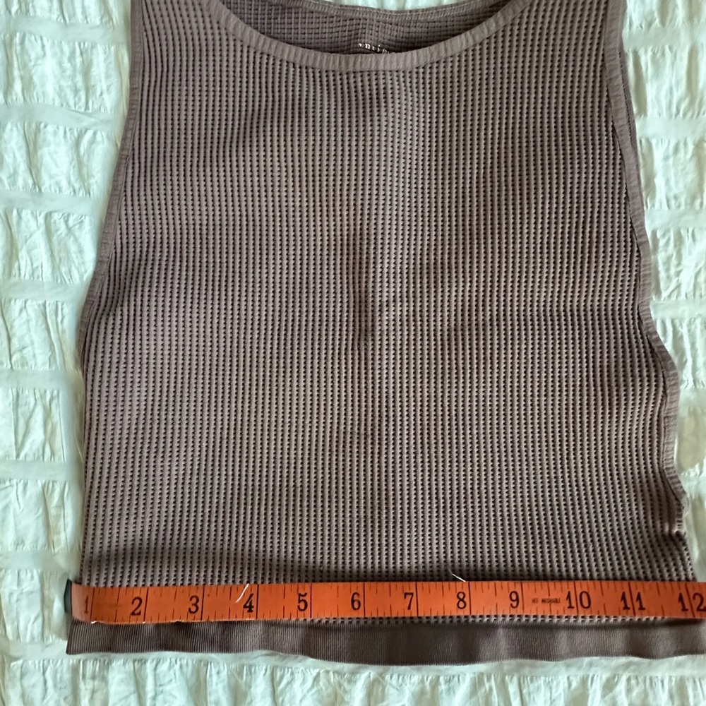 Intimately by Free People Waffle Boatneck Tank Top/Bra Sz M/L - Picture 4 of 6
